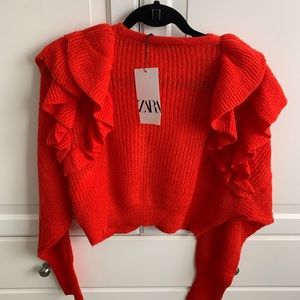 Brand new cropped Zara sweater